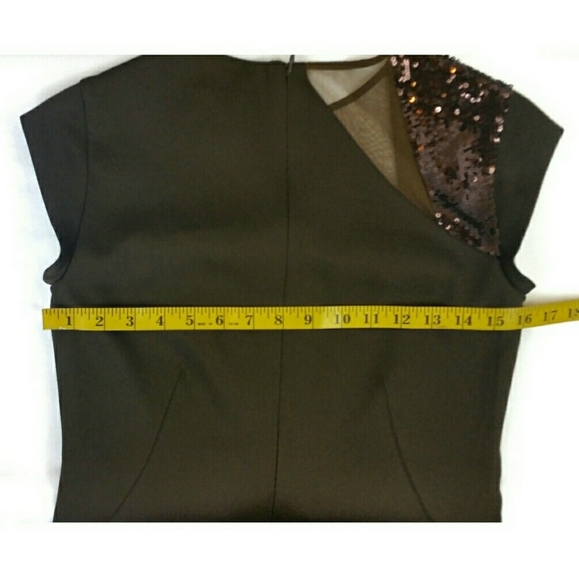 Worth Sequin Formal A-line Cocktail Dress (B) - Picture 7 of 9